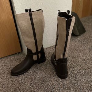 Tan and Brown boots